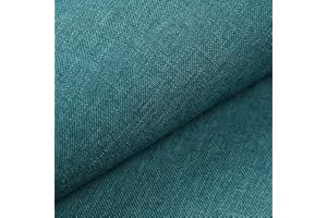 HEKO PANELS Torino Tissu d'ameublement au mètre, par exemple tissu pour chaises ou banquette d'angle - Bleu pétrole