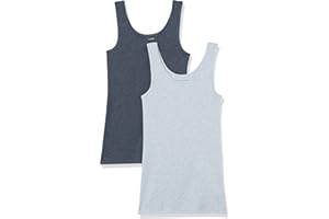 Amazon Essentials Débardeur en Coupe cintrée Femme, Lot de 2