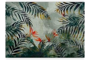 murando - Carta da parati Natura 400x280 cm Fotomurali in TNT Murale alla moda Decorazione da Muro XXL Poster Gigante Design Carta per Pareti Botanica Foglie Pianta Fiori b-A-0846-a-a