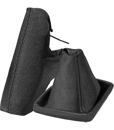 Cuffia Cambio E Freno A Mano In Pelle Perforata – Compatibile Opel Astra G (1998-2004), Colore Nero