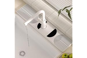 ESDALLINA 23.6'' Diatomite Fast Drying Water Absorbing Stone Tray for Sink Prevent Moisture Accumulation