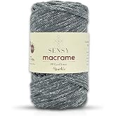 5 Mm - Simli 400 Gr Polyester Makrome Ipi 75 M Polyester Makrome Ip Supla Ip Ve &Ccedil;anta Ipliği (Gri)