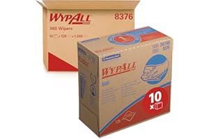 WypAll* X60 Paños de limpieza 8376, 1 cajas POP-UP x 126 paños blancos de 1 capa