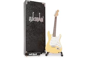 AXMAN Jeff Beck (The Yardbirds) - Réplique de guitare miniature des années 60 - Cadeaux musicaux - Ornement fait à la main - Échelle 1/4
