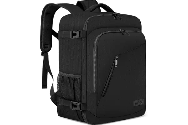 Mochila Viaje Cabina Avion 40x30x20 para Ryanair,Mochila 40x30x20 Vueling | Equipaje de Mano para WizzAir 24L Bolsa de Viaje Hombre Mujer Maletas de Viaje Cabina con Puerto USB para Trabajo Negro