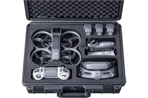Lykus Titan AT200 Mallette Valise Sac Case pour DJI Avata 2,Goggles 3,RC Motion 3 et FPV télécommande 3, Prend en Charge jusqu'à 7 Batteries [Valise Uniquement]