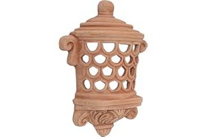 Biscottini Lanterna da esterno terracotta 40x29x13 cm | Lanterne per illuminazione giardino