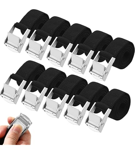 CONNEX - 1 CINGHIA DI FISSAGGIO CON CRICCHETTO 2MT X 18 MM CARICO 100KG - Foto 3