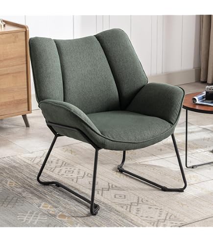 Fauteuil Design Vintage Albatros Breston Avec Housse Tissu Marron - Confort Salon Et TV