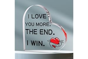 Merclix Love Acrylic Plaque Boyfriend Gifts for Him Husband Gifts from Wife Birthday Valentines Day Gifts for Him Her Gifts for Wife on Anniversary I Love You Gifts for Him Her Gifts for Girlfriend