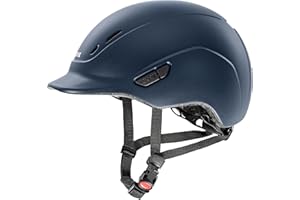 uvex kidoxx – Casco de equitación Infantil Ligero con Ajuste Individual y ventilación óptima
