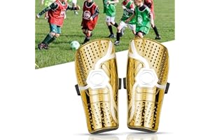WIKEA Espinilleras de fútbol para niños - Equipo de protección para la Pantorrilla Transpirable para niños de 6 a 12 años, niñas, niños, Adolescentes