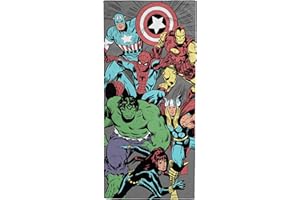 Marvel Comics Handtuch mit Jahrgang – Fürs Bad, den Strand & Pool – 71 cm x 147 cm