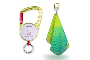 ‎BACK ZIP back zip KEENON Sports Mikrofaser Handtuch mit Karabiner Rolle – ideal als Schweißtuch – Wanderzubehör – Mini Handtuch, Sporthandtuch, Gesichtshandtuch schnelltrocknend