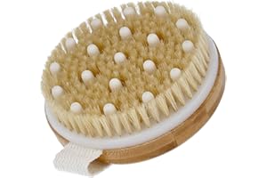 ‎PARSA BEAUTY PARSA Beauty Bambus Massagebürste FSC® zertifiziert mit Wildschweinborsten und Massageknoten für strahlende Haut Wellness Line