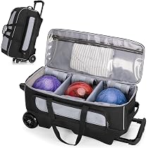 Sac à Balles De Bowling Jamiukro - Pour 2 Balles Et Chaussures, Noir