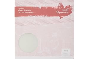 Papermania 12 x 12 Acétate (10PK) - Brut