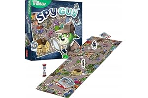 Trefl - Spy Guy - Kooperacyjna Gra Detektywistyczna, Rodzinna Gra Planszowa, Szukaj Dowodów i Złap Przestępcę, Ogromna Plansza z Miastem, Familijna Gra dla Dorosłych i Dzieci od 5 lat