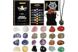 ‎PUKAMAM Adventskalender 2025 Edelsteine Heilsteine für Frauen Männer Kristalle Weihnachtskalender Kinder Geschenk