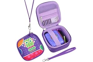 Oziral Etui ochronne, kompatybilne z Bitzee Digital Pet Pet Interaktywna, interaktywna zabawka, twarda torba do noszenia z tworzywa EVA, cyfrowa maszyna do zabawy dla zwierząt domowych (fioletowa),