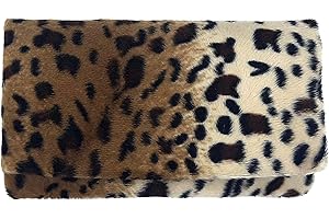 Plan B, Pitillera Tabaco de Liar, Yolo 05, 16 x 8,50 cm, 50 g, con Bolsa Interior de Goma EVA, Marrón, Mujer, Tela de Pelo Corto (Animal Print)