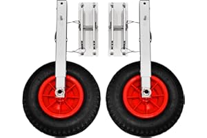 NEWPORT VESSELS Newport Inflatable Boat Removable Transom Launch Wheels - Fits Any Transom Boat!