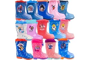 Characters Cartoons - Bambina Bambino - Stivali Pioggia Galosce in Gomma Calosce impermiabili - Prodotto Originale