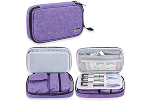 Luxja Sac pour Diabétique, Sac de Rangement pour Lecteur de glycémie et Autres Fournitures pour diabétiques (Sac Uniquement)