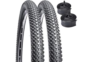 YunSCM 2 confezioni copertoni 24x1.95 ETRTO 50-507 Plus 2 confezioni Camera d'aria 24x1.75/2.125 AV32mm Valve compatibile 24 pollice Pneumatici 24x1.95