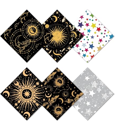 CREATCABIN 6 Packs Glasses Cleaning Cloth Microfiber Cloth Soft Multicolor Cleaner Glass Reusable Thicken Wipes Cloth For Eyeglasses Camera Cell Phone Lens Screens Glasses 6.1x6.1 Inch Abstract-861372