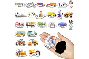 MEAFENG 42 piankowe magnesy dla lodówki małych dzieci, zabawki samochodowe