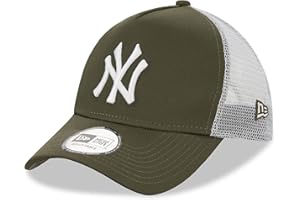 New Era New York Yankees A Frame Adjustable Trucker Cap League Essential
