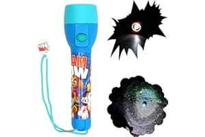 KIDS LICENSING Kids LED Flash Light Torch for Characters Lovers Bright Night Toy Xmas Gift Size-16cm (PAW Patrol Torch)