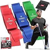Fitnessbänder 3er Set - Extra Lange 2m Widerstandsbänder + Trainings-eBook | Gymnastikband Fitness Band Gummiband | Trainings