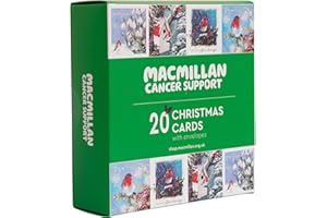 MACMILLAN CANCER SUPPORT Macmillan Robins Charity Christmas cards - 20 pack