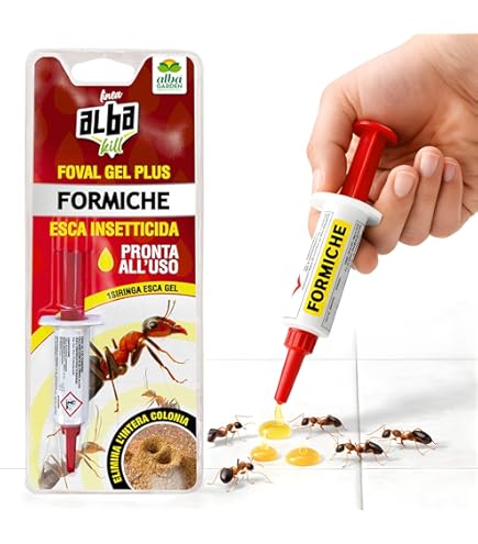 FUMAKILLA VAPE ESCA FORMICHE, Esca insetticida in gel pronta all'uso,  Altamente appetibile per le formiche, Elimina l'intero formicaio per  effetto domino entro due settimane dall'applicazione, 5gr : Amazon.it:  Salute e cura della