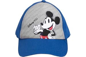 UNITED LABELS Disney Mickey Mouse Cap for Boys - Children's Baseball Cap Baseball Cap Sun Protection Adjustable Blue/Grey, blue/grey, One Size