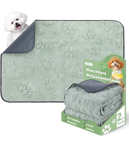 IEUUMLER Herbruikbare hondentrainingspads, set van 2 wasbare puppypads