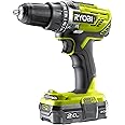 RYOBI R18DD3-120S One Plus Cordless Drill Driver Starter Kit, 18 V, Hyper Green