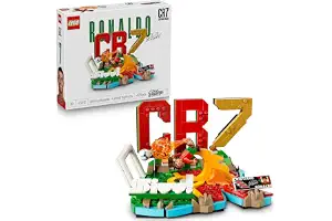LEGO Editions Cristiano Ronaldo: Fenómenos del Fútbol 43012 | Juguetes para niños de 10+ años, decoración de la habitación, minifigura de futbolista, regalo de fútbol, 490 piezas