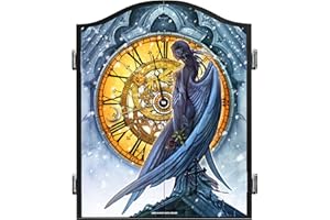 DARTS CORNER Officially Licensed Alchemy Dart Board Cabinet Heavy Duty Gothic Fantasy Design Dartboard Storage Unit