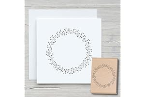 ‎NEWSTAMPS DIE STEMPELMACHER NEWSTAMPS Stempel Blätterkreisel Motivstempel groß aus Holz & Gummi zum Karten basteln, Holzstempel, Blumen, Pflanzen, Floral, Wiese, Gräser, Scrapbook, Textilstempel, Deko, Kinder