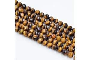 Asingeloo oeil de tigre pierre précieuse naturelle perles en vrac 10mm cristal énergie pierre pouvoir de guérison pour la fabrication de bijoux