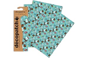 Décopatch C728O - Une pochette de 3 feuilles de papier imprimé 30x40 cm, Pirate