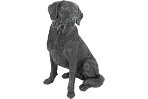 Blagdon Design Toscano by QL156176 - Figura Decorativa (Resina), diseño de Perro Labrador, Color Negro