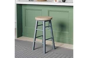 Chef Vida Revolving Breakfast Bar Stool Wooden Kitchen