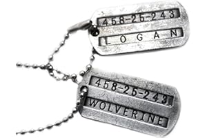Beaux Bijoux Wolverine Logan Double Sided Stainless Steel Pendant Necklace without Stone, without stone