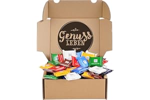 Genussleben Pudełko z rycerzem Sport Mini w mieszance 1 kg z klasą orzechów, prezent na Wielkanoc, małe czekoladowe tablice, różne rodzaje, słodycze w dużym opakowaniu