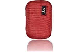 Bipra Protective EVA Case for 2.5 inch WD/Seagate/Toshiba/Clickfree/Portable External Hard Drives (Red)