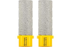 HIGHDRIL Broca de fresado de diamante para agrandar y dar forma a agujeros, 2 piezas de diámetro 20 mm (4/5 ") broca de núcleo de perforación en seco para porcelana, cerámica dura, granito y mármol
